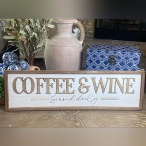 Coffee & Wine sign